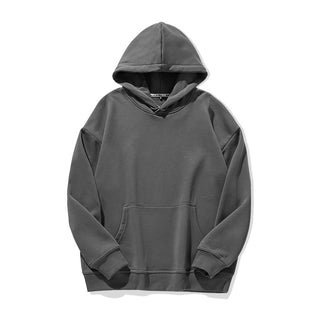 Buy grey Men Trendy Brand Drop Hoodie