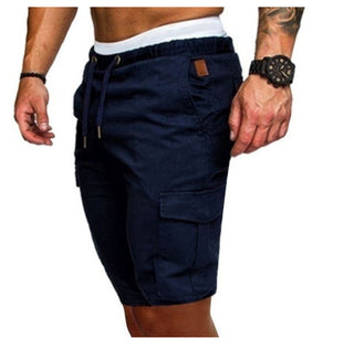 Buy navy-blue Men&#39;s Cropped Shorts Pants