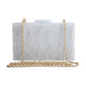 Marble Pattern Acrylic Luxury Crossbody Purse