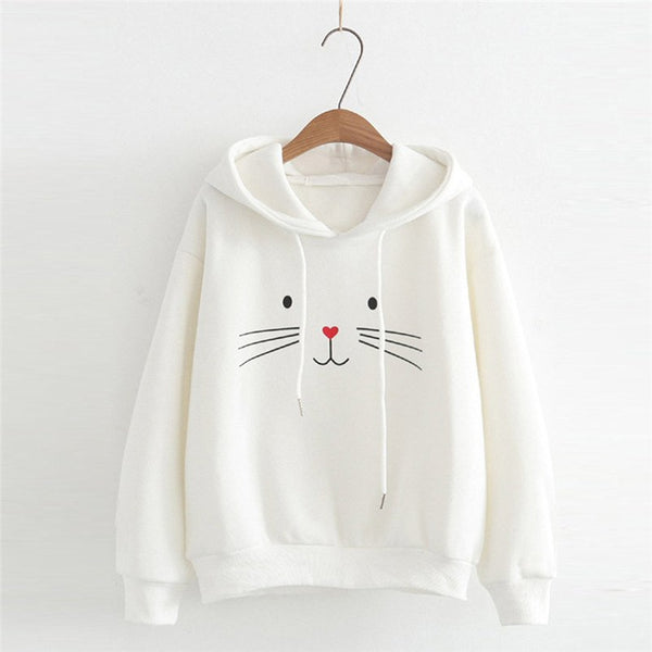 Women Long Sleeve Printed Hoodie