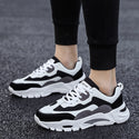 Women Multi Stripe High Rise Platform Sneakers