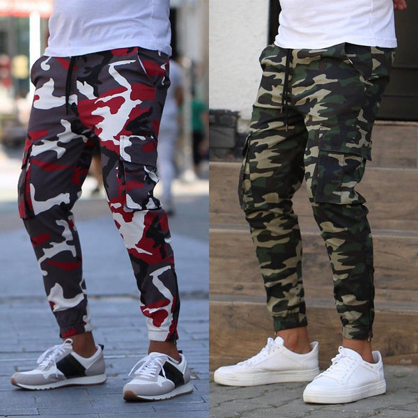 Men Colorful Camouflage Pants