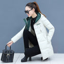 Mid-length Thick Down Cotton Jacket