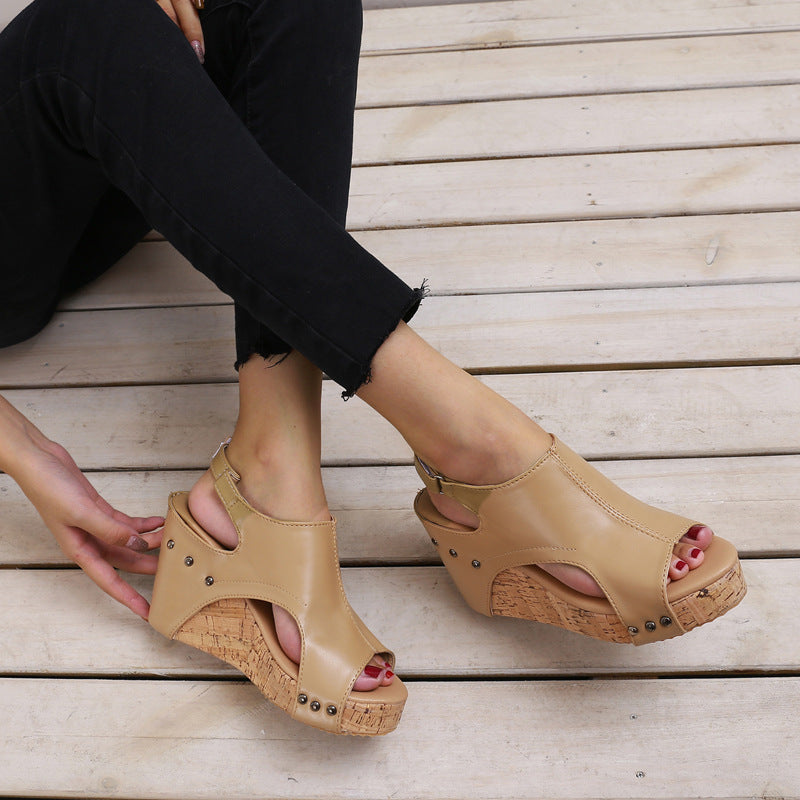 Women New Roman Thick Bottom Sandals