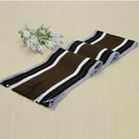 Men Striped Fringe Scarves