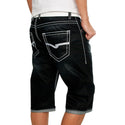 Men Casual Fashion Fold Pockets Denim Pants