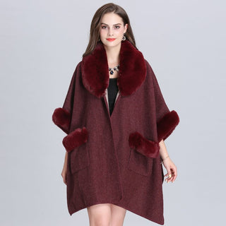 Buy red Women Woolen Cardigan Shawl Jacket