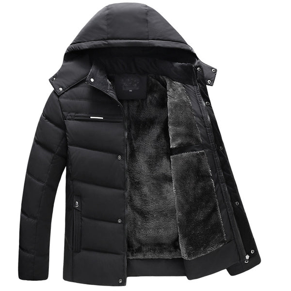 Men Hooded Slim Fit Padded Down Jacket