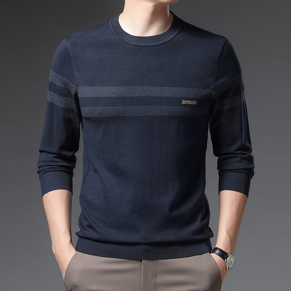 Men Round Neck Pullover Sweater