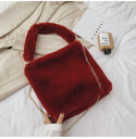 Plush Soft Hand and Shoulder Bag