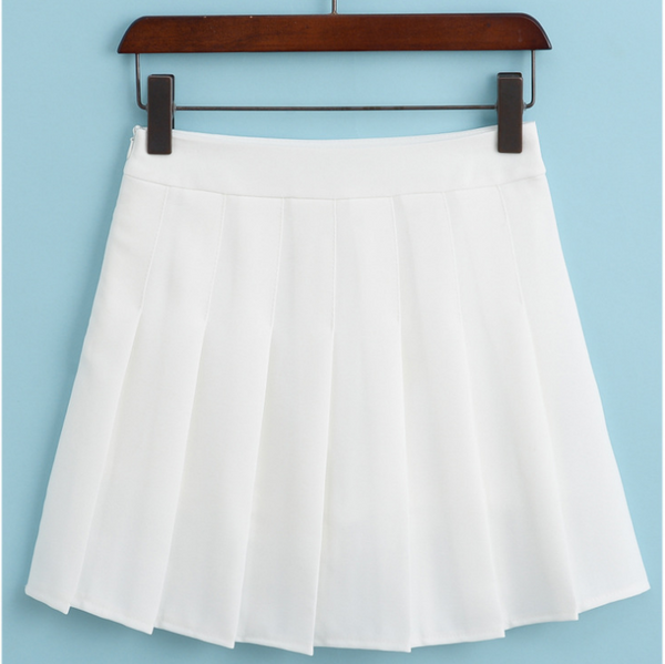 High-Waist Wild Pleated Skirt