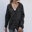 Women Lightweight Waterproof Polyester Jacket