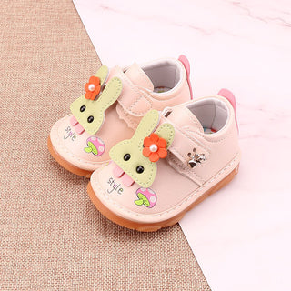 Kids Rabbit Leather Shoes