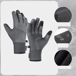 Buy grey General Windproof Sports Cycling Gloves