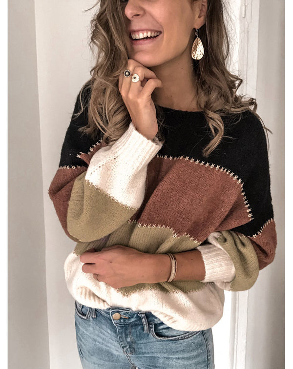 Pull Over Round Neck Knitwear Sweater