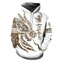 Men Cool Animal Print Hoodie