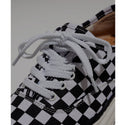 Women Checker Patterned Flat Sneakers