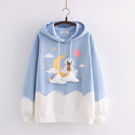 Dream Cotton Bear Print Hoodie