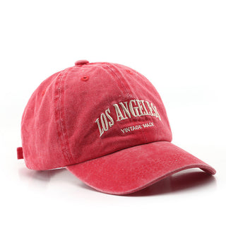 Buy red Unisex Los Angeles Vintage Baseball Hat