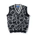 Men Printing Sleeveless Sweater