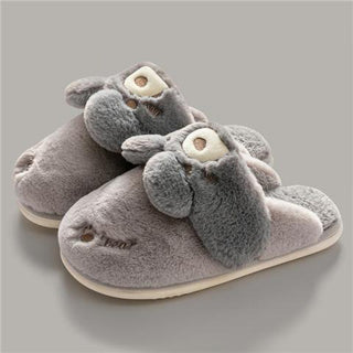 Rabbit Fold Plush Slip-on Comfort Shoes