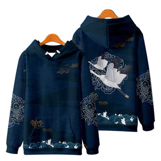 Buy blue Snow Mountain Digital Print Hoodie