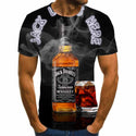 Swirling 3D Print Men's T-shirt