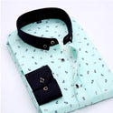 Men Floral Print Collared Shirt