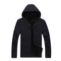 Men Plain Zip-Up Hoodie