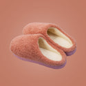 Solid Colored Wool Plush Slip-on Comfort Shoes