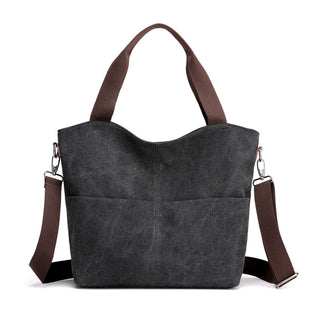 Buy black Canvas Hand Shoulder and Crossbody Bag