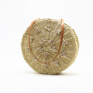 Buy beige Women Shell Straw Bag