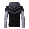 Men Solid Color Pullover Hoodie