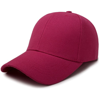 Buy dark-pink Solid Colored Adjustable Sun Hat