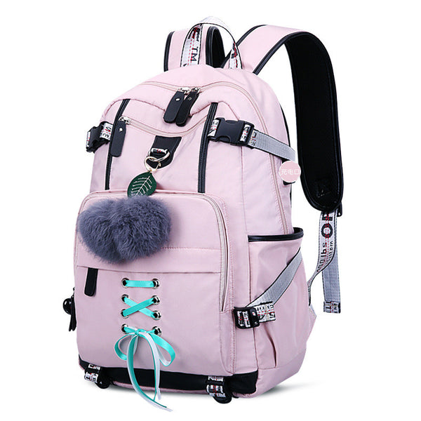 Large Backpack with External USB Charge