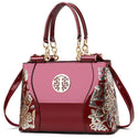 Floral Embroidered Luxury Hand and Shoulder Bag