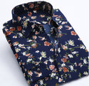 Men Floral Print Collared Shirt