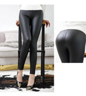 Women High Waist Tight Leather Leggings