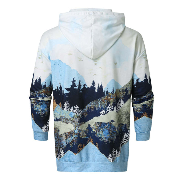 Men Printed Super Flexible Hoodie