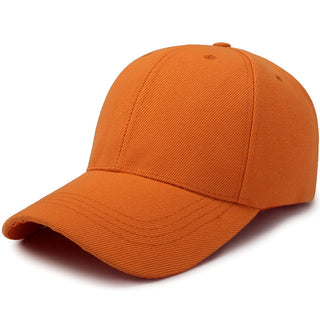 Buy orange Solid Colored Adjustable Sun Hat