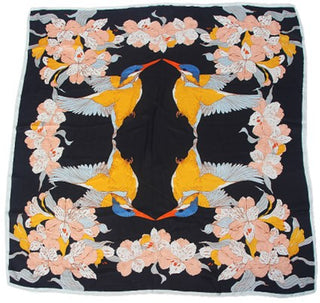 Buy style-7 Women Multi-Patterned Printed Silk Scarf