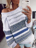 Women's Printed Round Neck Sweater