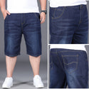 Men Plus Size Denim Shorts