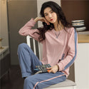 Women Knitted Round Neck Loungewear Suit