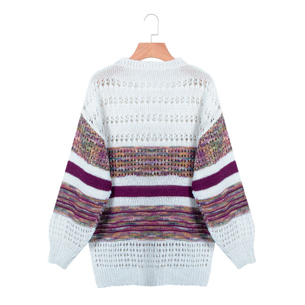 Women's Printed Round Neck Sweater