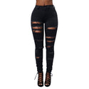 Women Stretch Ripped Skinny Jeans