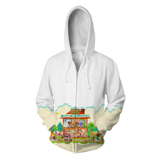 Buy white-a Men Cardigan 3D Printed Hoodie