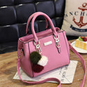 Women Casual Handbag with Fuzzy Extension