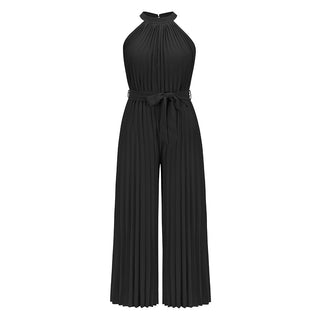 Buy lq268-black Women&#39;s Casual Fashion Solid Color Slim Jumpsuit