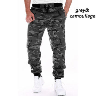 Buy grey-camouflage Men Camouflage Hip Hop Casual Pants